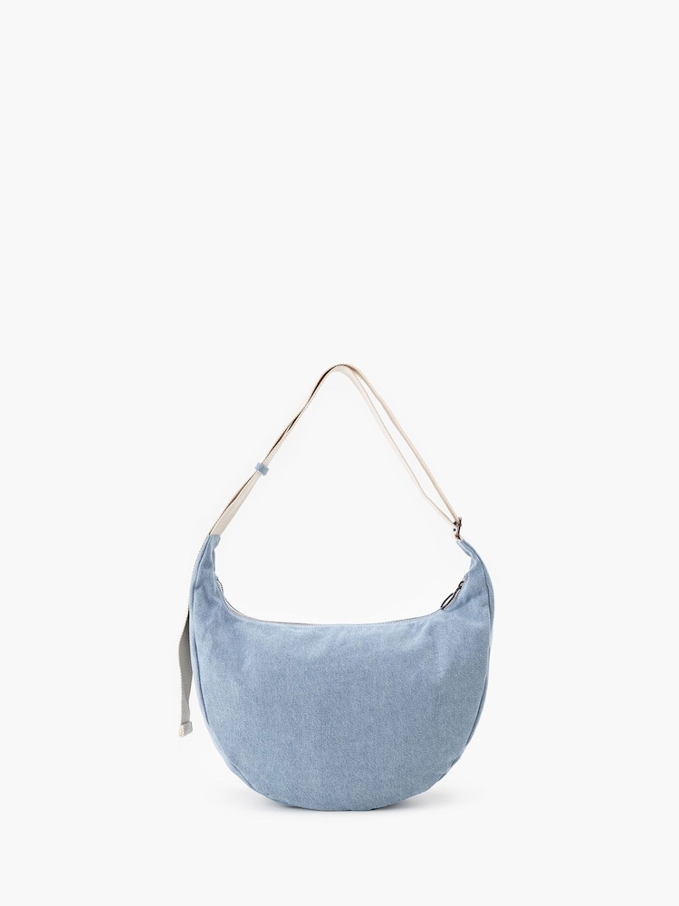 Levi's® Light Blue Denim Medium Brooklyn Denim Shoulder Bag - Image 2 of 7