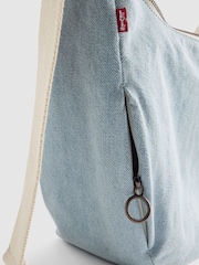 Levi's® Light Blue Denim Medium Brooklyn Denim Shoulder Bag - Image 4 of 7