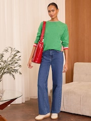 Love & Roses Green Petite Jumper - Image 4 of 4