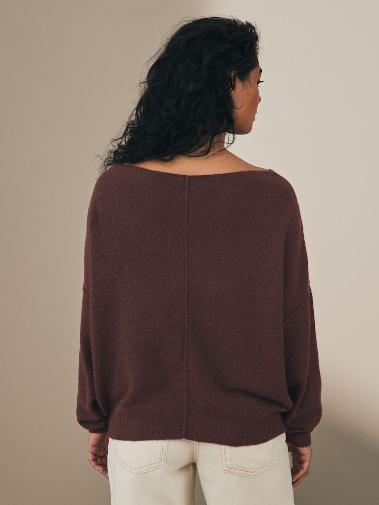 American Vintage Damsville Brown Jumper - Image 2 of 4 American Vintage Damsville Brown Jumper - Image 2 of 4