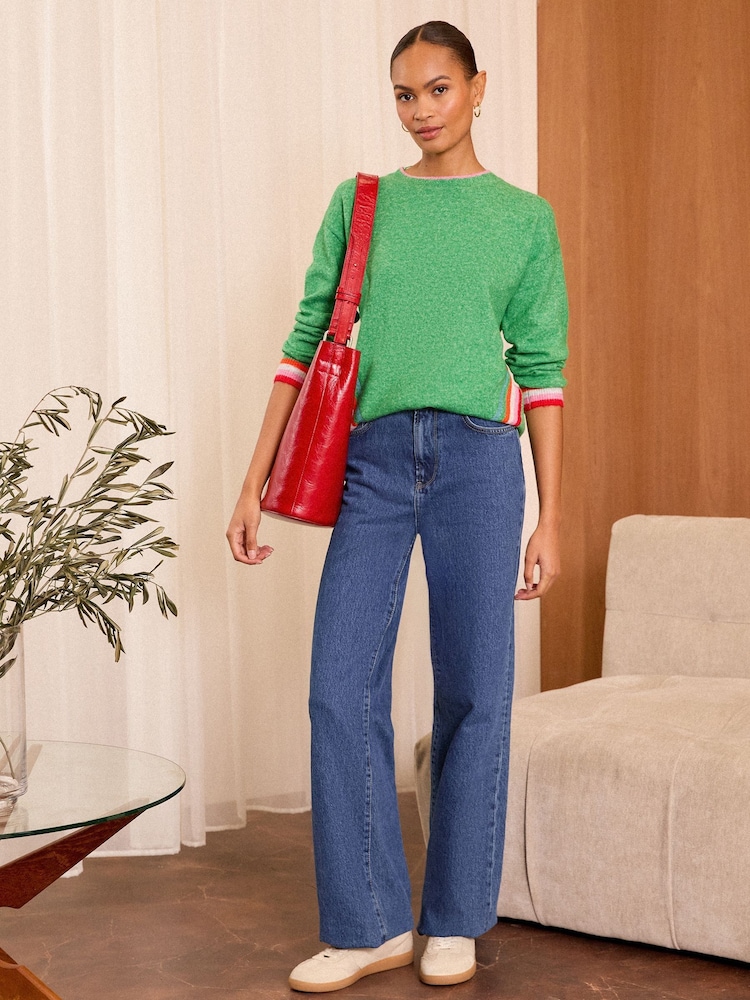 Love & Roses Green Jumper - Image 4 of 4