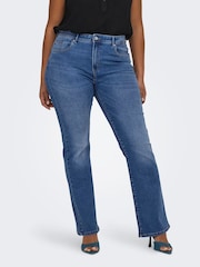 ONLY Curve Blue High Waist Sally Flared Jeans - Image 1 of 6
