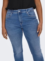ONLY Curve Blue High Waist Sally Flared Jeans - Image 3 of 6