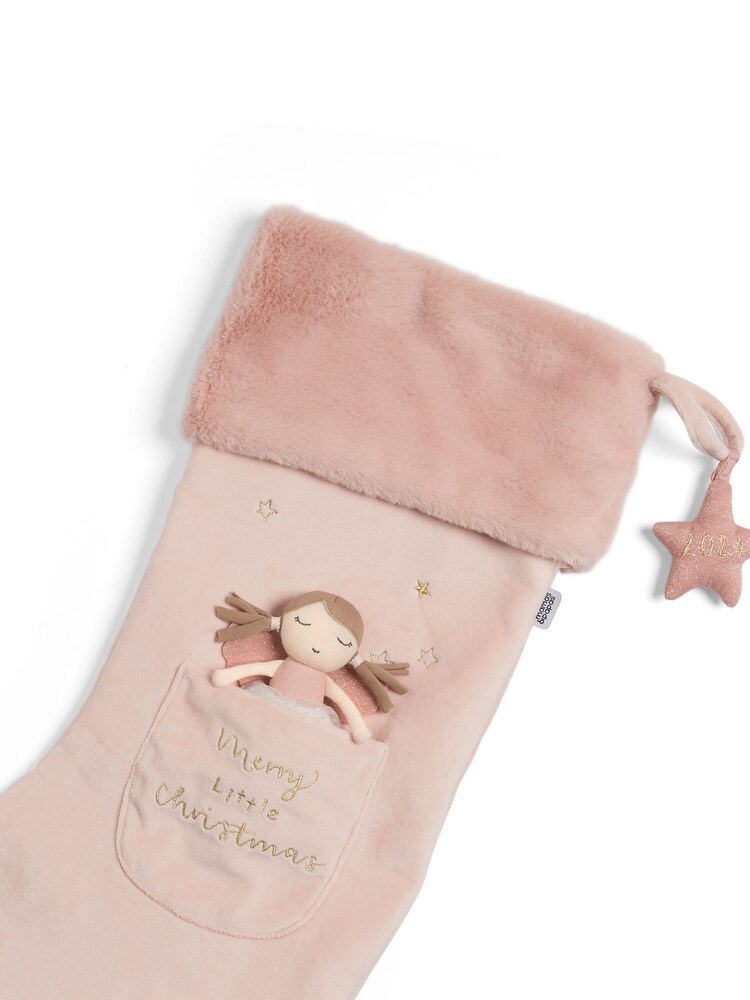Mamas & Papas Pink Christmas 2024 Large Bella Stocking - Image 4 of 4
