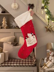 Mamas & Papas Red Christmas 2024 Large Santa Stocking - Image 1 of 4