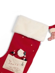 Mamas & Papas Red Christmas 2024 Large Santa Stocking - Image 4 of 4