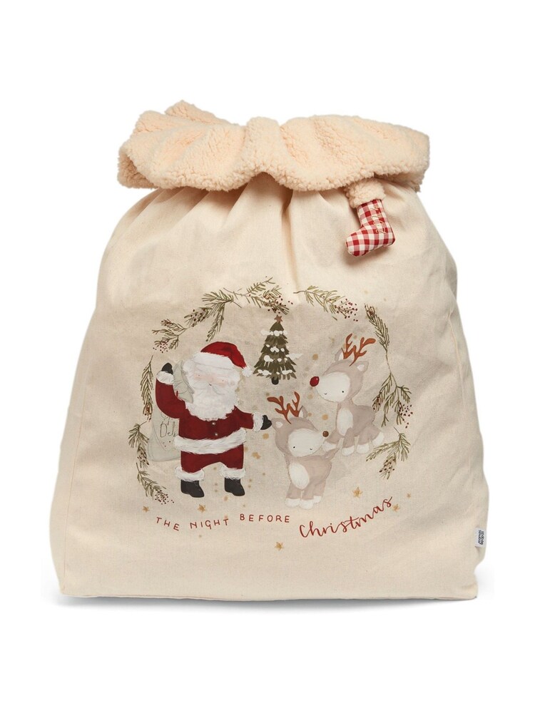 Mamas & Papas Brown Christmas 2024 Large Calico Sack - Image 2 of 4