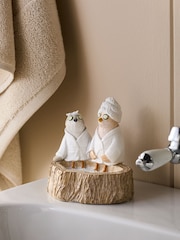 Natural Bird Spa Ornament - Image 1 of 5