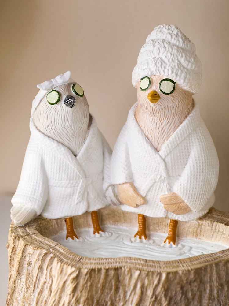 Natural Bird Spa Ornament - Image 2 of 5