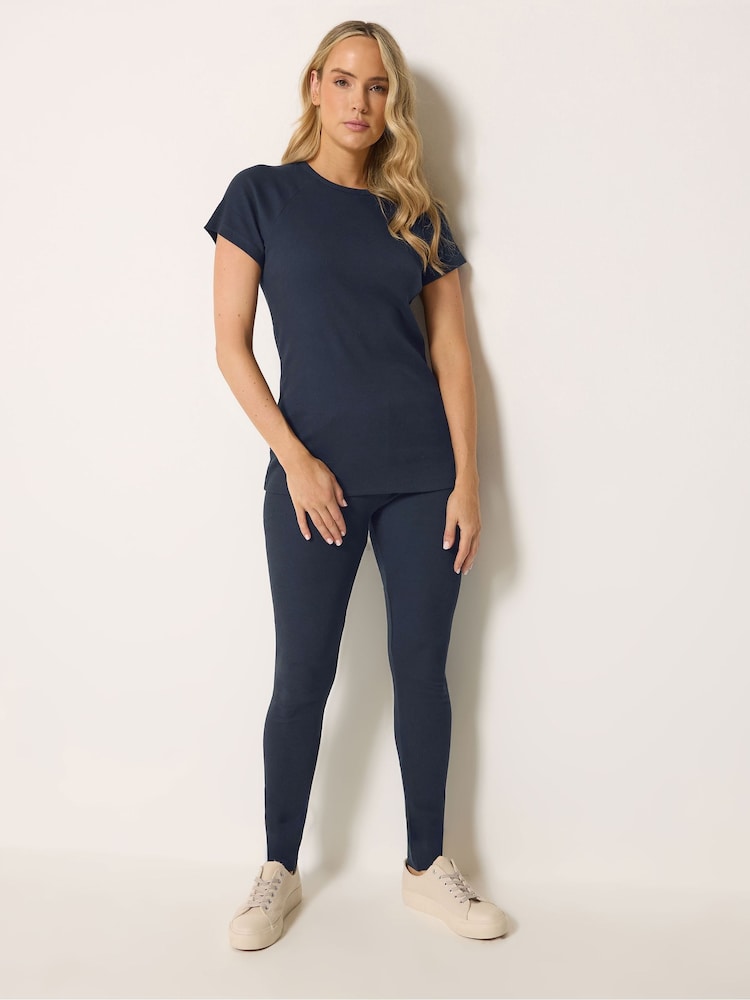 Long Tall Sally Geripptes Raglan-T-Shirt - Bild 2 von 6