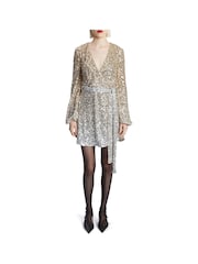 Bardot Gold Sequin Bellissa Dress - Image 2 of 5
