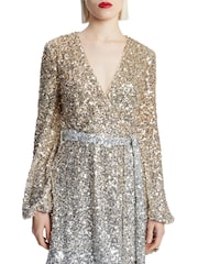 Bardot Gold Sequin Bellissa Dress - Image 5 of 5