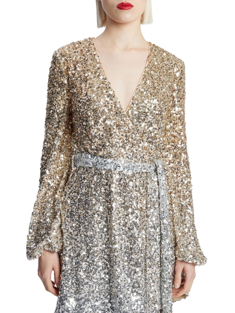 Bardot Gold Sequin Bellissa Dress - Image 5 of 5