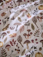 Natural Autumn Pumpkin Reversible Duvet Cover and Pillowcase Set - Image 4 of 9