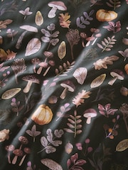Natural Autumn Pumpkin Reversible Duvet Cover and Pillowcase Set - Image 5 of 9