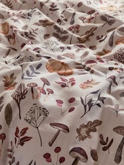 Natural Autumn Pumpkin Reversible Duvet Cover and Pillowcase Set - Image 8 of 9