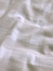 Natural Brushed 100% Cotton With Tassel Trim Duvet Cover and Pillowcase Set - Image 4 of 5