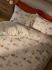 Natural Autumn Lino Brushed Duvet Cover and Pillowcase Set - Image 2 of 7