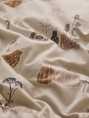 Natural Autumn Lino Brushed Duvet Cover and Pillowcase Set - Image 6 of 7