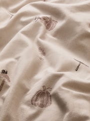Natural Autumn Lino Brushed Duvet Cover and Pillowcase Set - Image 7 of 7