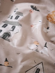 Natural Halloween Ghost Duvet Cover and Pillowcase Set - Image 5 of 6