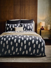 Grey Halloween Ghost Fleece Duvet Cover and Pillowcase Set - Image 1 of 4