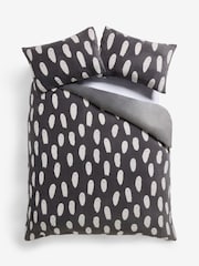 Grey Halloween Ghost Fleece Duvet Cover and Pillowcase Set - Image 4 of 4
