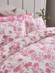 2 Pack Red Berry/Natural Floral Reversible Duvet Cover and Pillowcase Set - Image 4 of 9