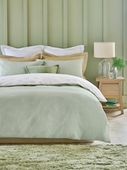 Green Sage Floral 100% Cotton Reversible Printed Duvet Cover and Pillowcase Set - Image 3 of 6