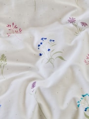 Green Sage Floral 100% Cotton Reversible Printed Duvet Cover and Pillowcase Set - Image 5 of 6