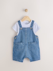 Blue Baby Denim Dungaree and Bodysuit Set (0mths-2yrs) - Image 1 of 7