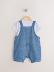Blue Baby Denim Dungaree and Bodysuit Set (0mths-2yrs) - Image 3 of 7