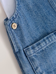 Blue Baby Denim Dungaree and Bodysuit Set (0mths-2yrs) - Image 6 of 7