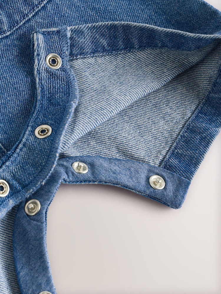 Blue Baby Denim Dungaree and Bodysuit Set (0mths-2yrs) - Image 7 of 7