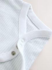 Blue Woven Dungaree and Bodysuit Baby Set (0mths-2yrs) - Image 8 of 9