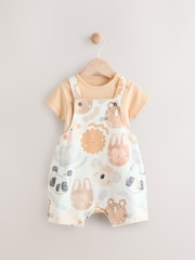 Mineral Character Jersey 100% Cotton Dungaree and Bodysuit Baby Set (0mths-2yrs) - Image 1 of 8