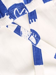 Tablero de ajedrez azul - Jersey 100% Cotton Dungaree and Bodysuit Baby Set (0mths-2yrs) - Imagen 8 de 8