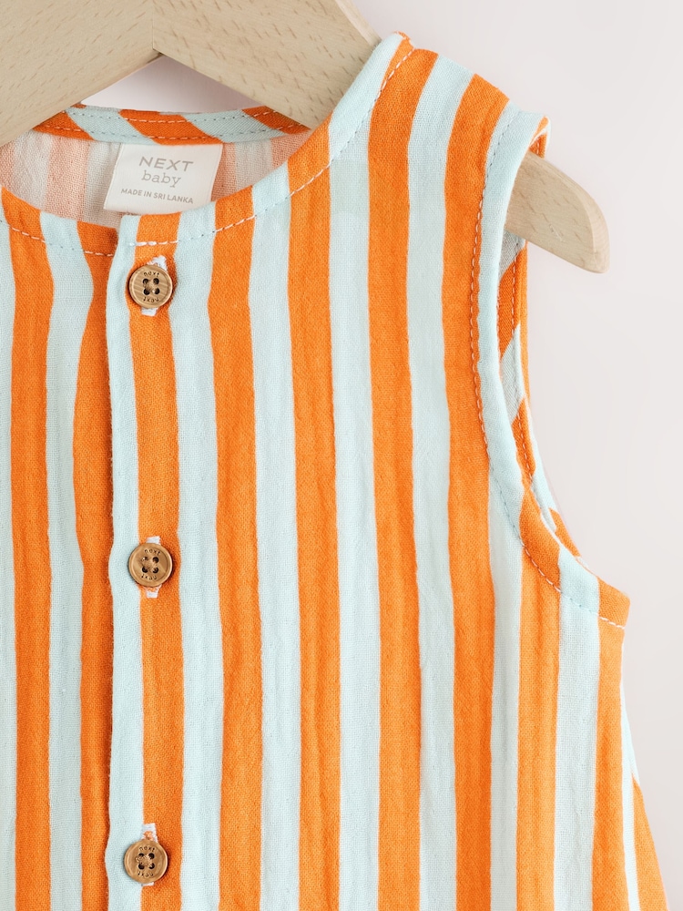 Bright Stripe Baby Woven Romper (0mths-2yrs) - Image 2 of 7