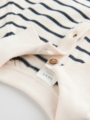 Navy/Camel Baby Knitted Top and Short Set (0mths-2yrs) - Image 8 of 9