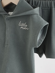 Mono Little Man - Hooded Sweat and Shorts Baby Set - Imagen 12 de 16