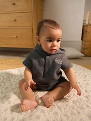 Mono Little Man - Hooded Sweat and Shorts Baby Set - Imagen 6 de 16
