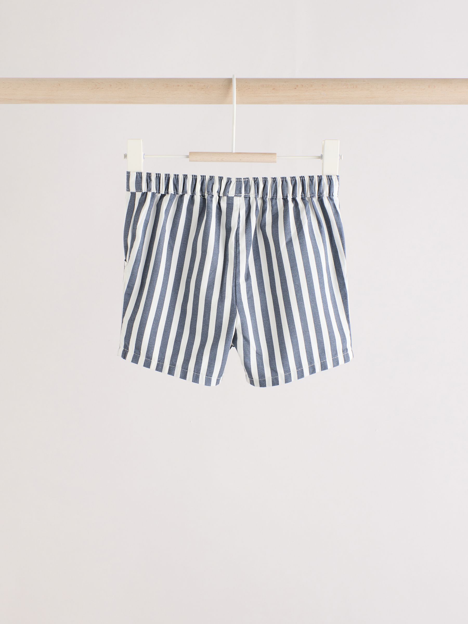 Buy Navy Stripe Baby Knitted Top and Short Set (0mths-2yrs) from