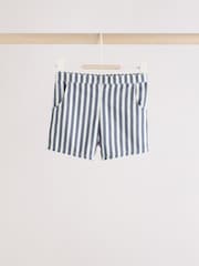 Navy Stripe Baby Knitted Top and Short Set (0mths-2yrs) - Image 6 of 11