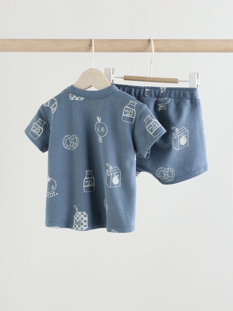 Blue Milk Club Baby T-Shirt and Shorts Set - Image 2 of 11