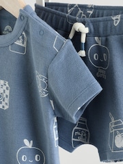 Blue Milk Club Baby T-Shirt and Shorts Set - Image 7 of 11