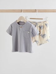 Blue Whale Baby T-Shirt and Shorts Set - Image 1 of 12