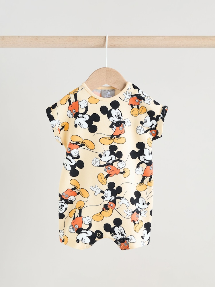 Blue Mickey Mouse Baby Rompers 2 Pack - Image 4 of 10