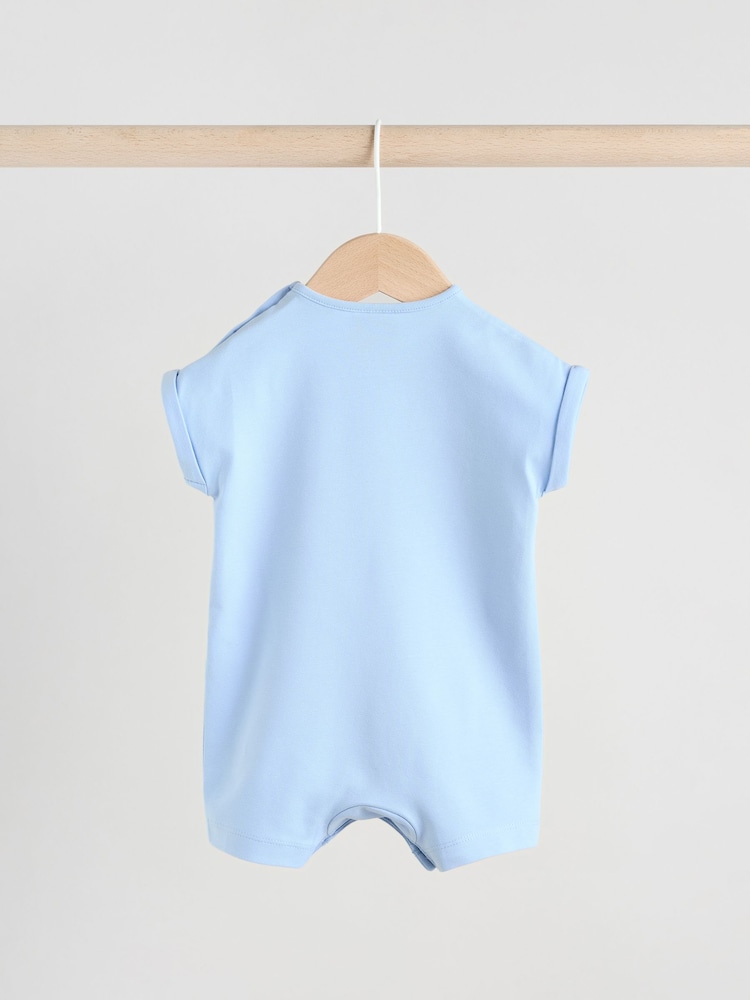Blue Mickey Mouse Baby Rompers 2 Pack - Image 6 of 10