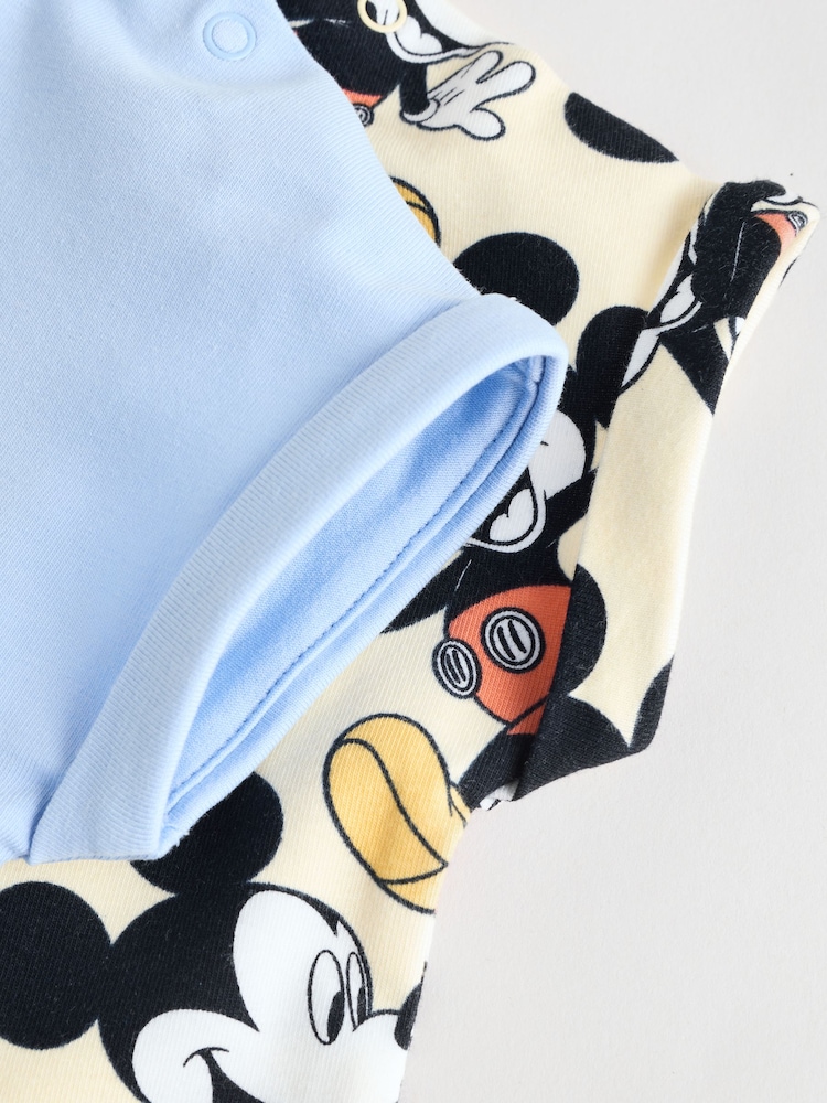 Blue Mickey Mouse Baby Rompers 2 Pack - Image 8 of 10