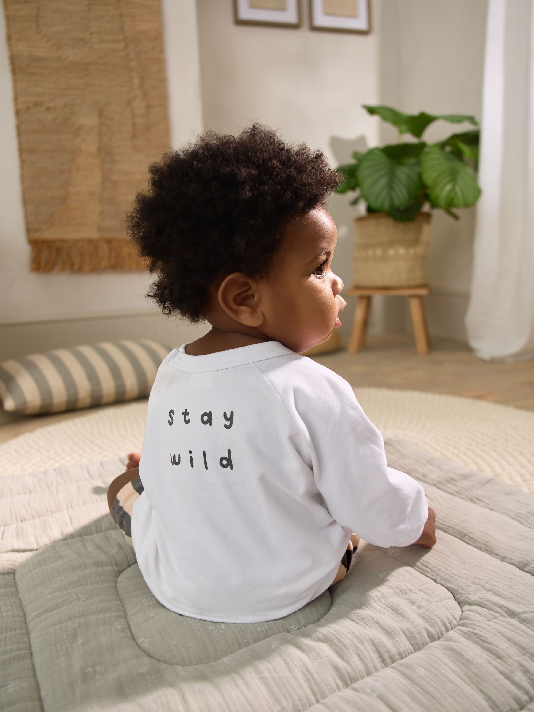 Buy Black/White Sweatshirt and Shorts Baby Set (0mths-2yrs) from Next USA